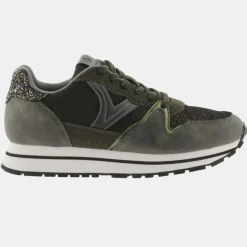 Baskets Running kaki/noir