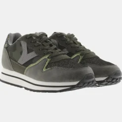 Baskets Running kaki/noir
