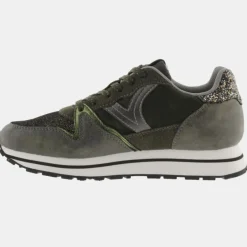 Baskets Running kaki/noir