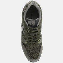 Baskets Running kaki/noir