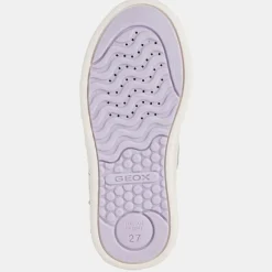 Baskets Skylin à scratchs métallisé argentées