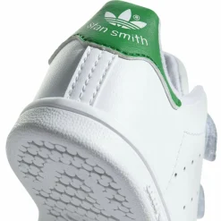 Baskets Stan Smith en Cuir à scratch blanc/vert