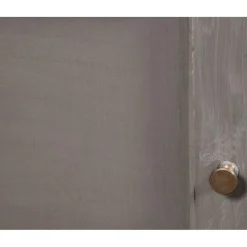 Bibliothèque 2 portes en acacia massif et plaquage marron - 130x55x220 cm