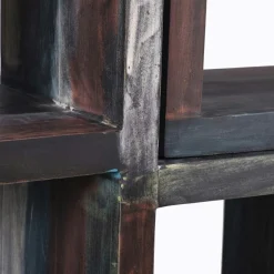 Bibliothèque asymétrique manguier pushkar multicolore - 75x30x185 cm