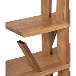 Bibliothèque déstructurée saba marron - 180x40x200 cm