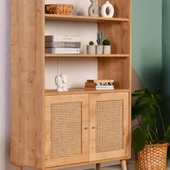 Bibliothèque Hazeran chêne - 40x90x110 cm