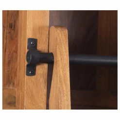 Bibliothèque ouverte échelle 200 cm Acacia Emma II Marron - 100x35x200 cm