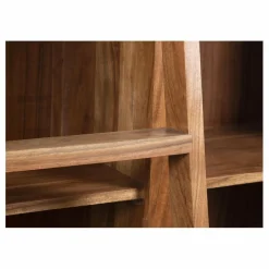 Bibliothèque ouverte échelle 200 cm Acacia Emma II Marron - 100x35x200 cm