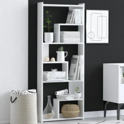 Bibliothèque prins blanche - 60x150x15 cm