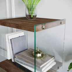 Bibliothèque R300 noyer - 40x80x35 cm