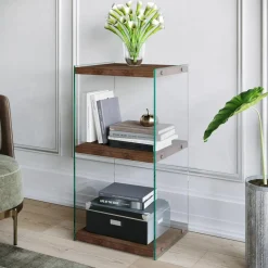 Bibliothèque R300 noyer - 40x80x35 cm