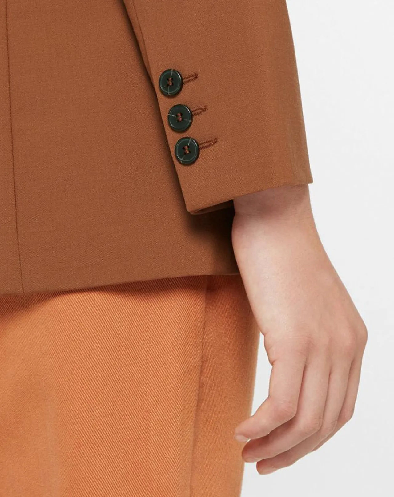 Blazer croisé en Laine mélangée Celeste marron