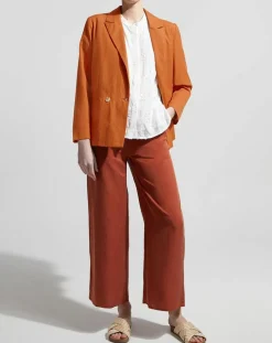 Blazer en Coton & Lin terre brûlée