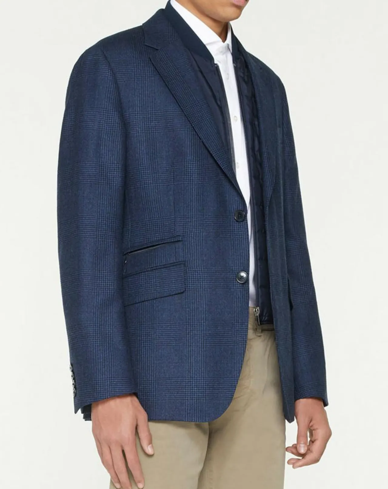 Blazer en Laine doublure amovible bleu foncé