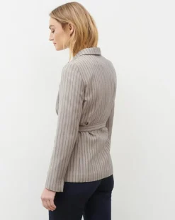 Blazer en Laine mélangée Juno beige