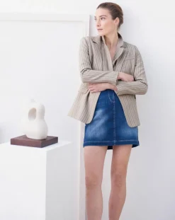 Blazer en Laine mélangée Juno beige