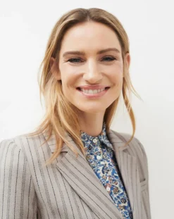 Blazer en Laine mélangée Juno beige