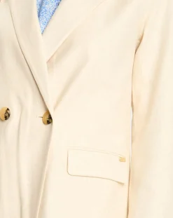 Blazer en Lin mélangé écru