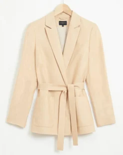 Blazer en Lin mélangé Isaline teint