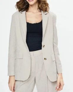 Blazer en Lin mélangé Marianne beige