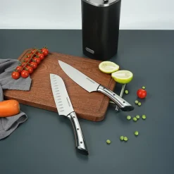 Bloc + 5 couteaux Sharp noir