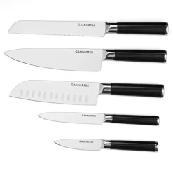 Bloc + 5 couteaux Steel noir