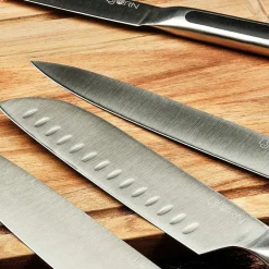 Bloc avec couteaux de cuisine Loki Imatra inox mat - 7 pièces