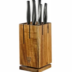 Bloc avec couteaux de cuisine Larus Skagen gris métal- 7 pièces