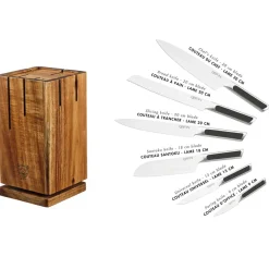 Bloc avec couteaux de cuisine Loki Skagen inox mat - 7 pièces