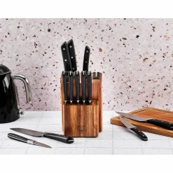 Bloc avec couteaux de cuisine et couteaux à steak Erling Loviisa - 14 pièces