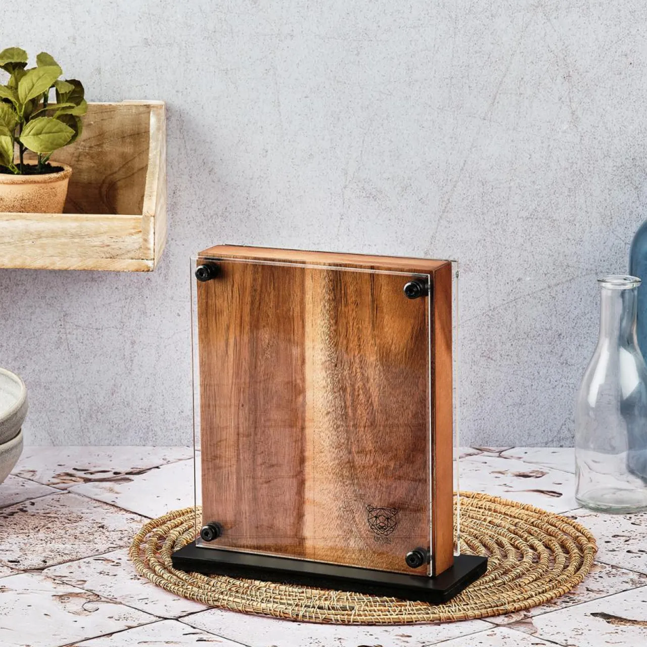 Bloc avec couteaux de cuisine Jakob Rauma bois mat - 7 pièces