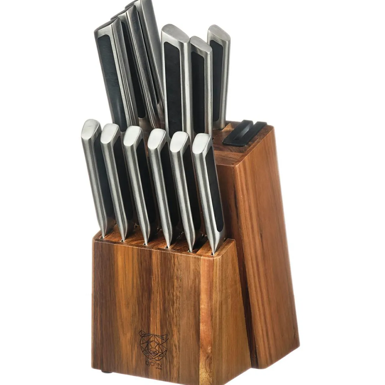Bloc avec couteaux de cuisine et couteaux à steak Loki Loviisa - 14 pièces