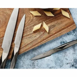 Bloc avec couteaux de cuisine Larus Imatra gris métal - 7 pièces