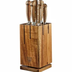 Bloc avec couteaux de cuisine Jakob Skagen bois mat - 7 pièces