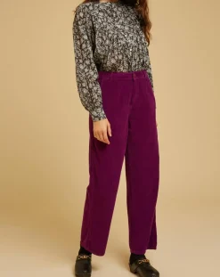 Blouse ample Alba en Voile de Coton imprimée noire