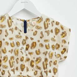 Blouse Anneke en Coton imprimé écrue