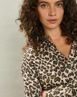 Blouse Canon naturel/marron