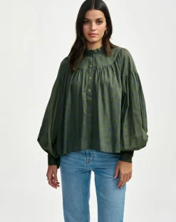 Blouse Diana olive night