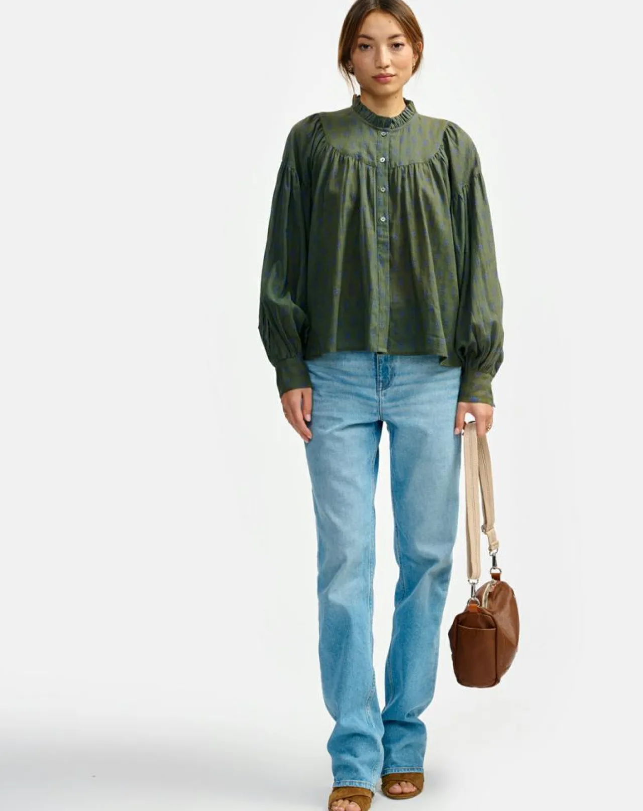 Blouse Diana olive night