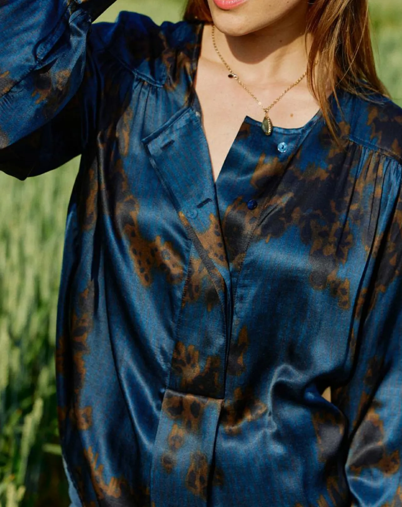 Blouse en Soie mélangée Moon saporo