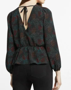 Blouse fluide Gala imprimé noire