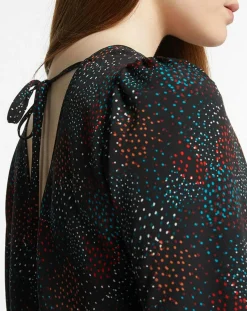 Blouse fluide Gala imprimé noire