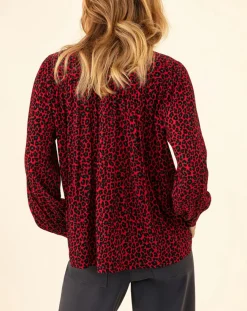Blouse Ilan leo rouge