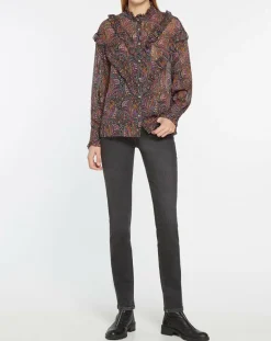 Blouse imprimée Cachemire multicolore