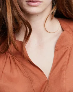 Blouse Jampa Lace Detail canyon