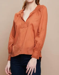 Blouse Jampa Lace Detail canyon