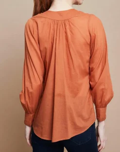 Blouse Jampa Lace Detail canyon