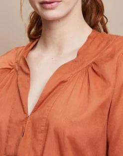 Blouse Jampa Lace Detail canyon