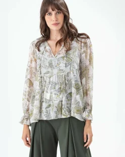 Blouse Jhalak cachemire argente