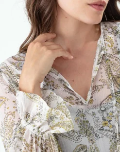 Blouse Jhalak cachemire argente